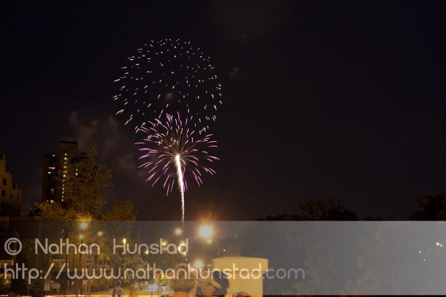 Minneapolis fireworks on 4 July 2010